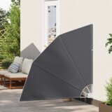 vidaXL Zaslon za zasebnost na balkonu Črna 140 x 140 cm blago | Shoptok.si