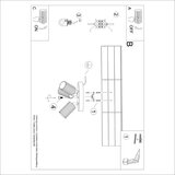  Stropna svetilka KARBON 3P bež, (21626870) | Shoptok.si