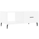 Maison Chic Klubska mizica - kavna mizica - Nizka mizica bela 90x50x40 inženirski les, (21754665) | Shoptok.si