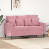  Dvosjed ružičasti 120 cm baršunasti | shoptok.hr