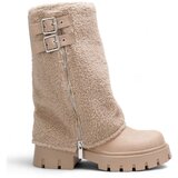 La Modeuse Mestni škornji 76770_P181881 Bež Cene