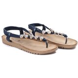 Resti Navy blue flip-flops with Keiko ornaments - Footwear | shoptok.hr