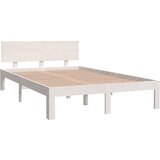 Okvir za krevet od masivne borovine bijeli 120 x 200 cm | shoptok.hr