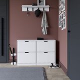 Hanah home duru 1600-50 matte white shoe cabinet | ePonuda.com