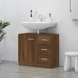 The Living Store Omarica za umivalnik rjav hrast 63x30x54 cm inženirski les - Omarica Za Umivalnik, (21436544) | Shoptok.si
