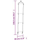  Sjedalo za ljuljačku s ljestvama od užeta plavo 37 x 15 cm PE | shoptok.hr