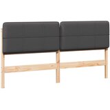  Tapecirani uzglavlje s uzglavljem Smeđa i tamno siva 180 cm | shoptok.hr