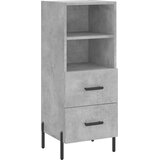  Komoda siva boja betona 34,5x34x90 cm od konstruiranog drva | shoptok.hr