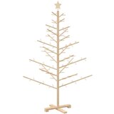 vidaXL Drveno božićno drvce Prirodna 150 cm Masivna borovina | shoptok.hr