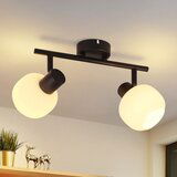 Nettlife Črna stropna svetilka E14 Notranja vintage steklena svetilka s senčnikom, (22116921) | Shoptok.si