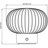  LED prigušiva dodirna stona lampa LATTE LED/1,8W/5V USB 2000 mAh hrom/bela | Eponuda.com