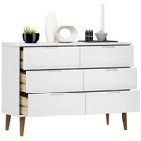  Ladičar MOLDE bijeli 113x40x80 cm od masivne borovine | Eponuda.com