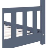  Otroški posteljni okvir siv iz trdne borovine 90x200 cm, (20650867) | Shoptok.si