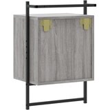  Noćni ormarići zidni 2 kom boja hrasta 40 x 30 x 61 cm drveni Siva | shoptok.hr