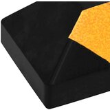 vidaXL Odsevna parkirna blokada 2 kosa 56x15x10 cm guma | Shoptok.si