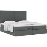  Otomanski okvir kreveta s madracima tamnosivi 200x200cm tkanine | shoptok.hr