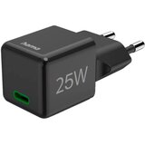 Hama Super Mini Power Delivery Quickcharge USB-C 25W črni stenski polnilnik, (5000277580) | Shoptok.si