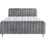MID.YOU POSTELJA Z VZMETNICO 140 cm x 200 cm , les, tekstil, leseni material siva | Shoptok.si