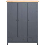 Trokrilni ormar Hill sivi 127 x 50 x 170 cm od masivne borovine | shoptok.hr