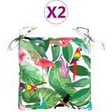 Jastuci za stolice 2 kom višebojni 50 x 50 x 7 cm od tkanine | shoptok.hr