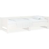  Dnevni ležaj na izvlačenje bijeli 2x(90x190)cm masivna borovina | shoptok.hr