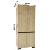 Hanah home ormar floransa 90 safir hrast anthracite | ePonuda.com