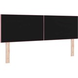  LED glava kreveta Ružičasta 160 cm Baršun | shoptok.hr