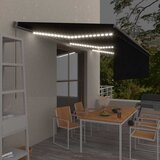 Tenda na ručno uvlačenje s roletom LED 6 x 3 m antracit | shoptok.hr