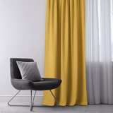  Curtain CARMENA color mustard style classic flex 9.5 cm with double pleat braid 220x270 HOMEDE | shoptok.hr