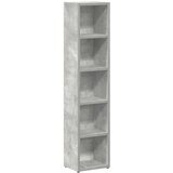  Ormarići za CD-ove 2 kom siva boja betona 21x16x93,5 cm iverica | shoptok.hr