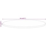 Stolna ploča Ø 50x1,5 cm okrugla od masivnog grubog drva manga | shoptok.hr