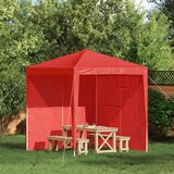  Zid šatora za zabavu 2 pcs Crvena 200 x 195 cm PE i čelik | Eponuda.ba