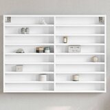 vidaXL Vitrina bijela 100 x 8,5 x 75 cm od konstruiranog drva Cijene