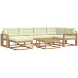  Set vanjskih sofa 7 kom. Bijela i krem | shoptok.hr