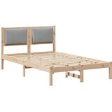  Krevetna konstrukcija s uzglavljem Svijetlo siva 120 x 190 cm | shoptok.hr