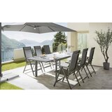 Ambia Garden VRTNA MIZA kovina, steklo antracit, temno siva | Shoptok.si