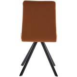 Cantus STOL, kovina, tekstil črna, barve konjaka | Shoptok.si