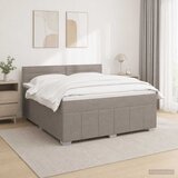  Boxspring krevet s madracem Sivosmeđa 140 x 190 cm Tkanina | shoptok.hr