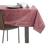 AmeliaHome Stolnjak Vesta s man&amp;scaron;etom i obrubom 140x280 cm, roza Slike