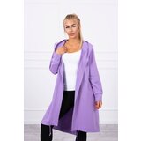 Kesi Cardigan with oversize print in purple color Cene