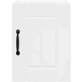 vidaXL Stenska kuhinjska omarica s polico 2 pcs Visok sijaj bela | Shoptok.si