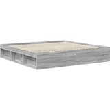  Konstrukcija postelje Siva Sonoma 200 x 200 cm Konstruiran les, (5000121319) | Shoptok.si