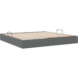  Otomanski krevet s pohranom Tamno siva 200 x 200 cm tkanina | shoptok.hr