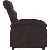  Naslonjač na podizanje tamnosmeđi od tkanine | shoptok.hr