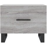 vidaXL Klubska mizica siva sonoma 50x50x40 cm inženirski les | Shoptok.si