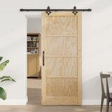 vidaXL klizna vrata 'ORKDAL'od punog drva crnogoričnog drva | shoptok.hr