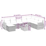 vidaXL 9-dijelni set vrtnih sofa s jastucima bež od poliratana | shoptok.hr