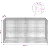  Gabion s žicom debljine 5 mm i mrežom 5x5 cm 200x100x100 cm | shoptok.hr