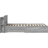  Okvir kreveta s pohranom s uzglavljem Siva Sonoma 90 x 200 cm | shoptok.hr