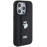  Originalna torbica KARL LAGERFELD Hardcase KLHCP14XGSACHPK za iPhone 14 Pro Max (Gripstand Saffiano choupette PIN / črna | Shoptok.si